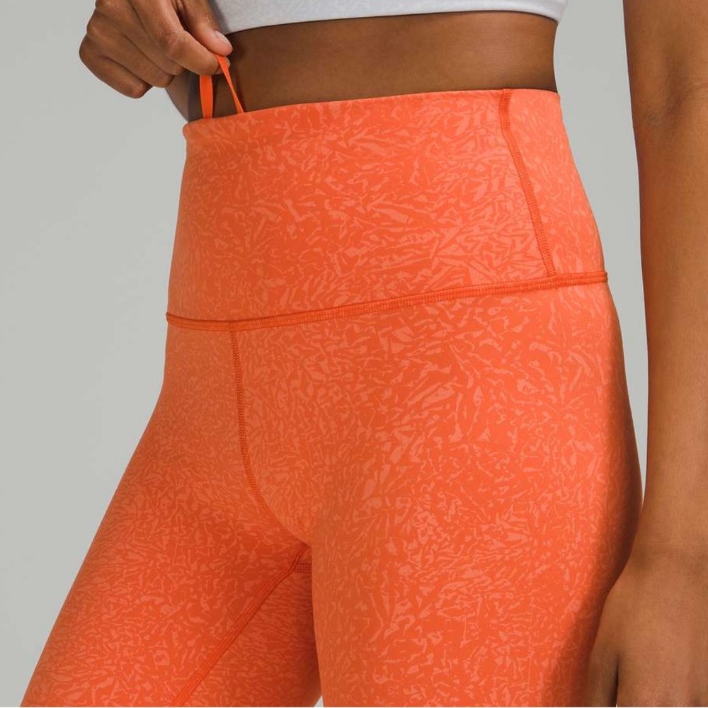 Lululemon Crunch Warm Coral 4” Wunder Train Shorts